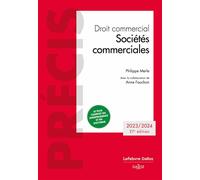 Sociétés commerciales 2023/2024 27ed 27ème édition - Philippe Merle - Dalloz - broché - Etude