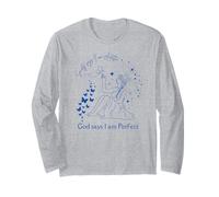 Society Says I'm Autistic Autism God Women Papillon bleu Manche Longue