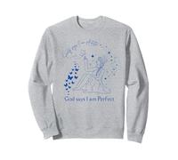 Society Says I'm Autistic Autism God Women Papillon bleu Sweatshirt