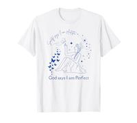 Society Says I'm Autistic Autism God Women Papillon bleu T-Shirt