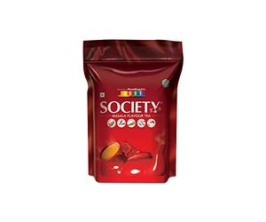 Society Tea Masala Chai | 250 g | 1 paquet | 100 % Assam | Enrichi en cardamome gingembre clou de girofle poivre noir et citronnelle | Thé masala classique | Rafraîchissant | Entièrement naturel |