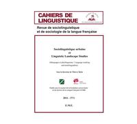 Sociolinguistique urbaine et Linguistic Landscape Studies Marquages et plurilinguisme / Language marking and multilingualism - 2011 - 37.1 - Thierry Bulot - Eme Et Intercommunications - broché - Revue