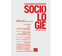 Sociologie 2016, n° 1 - Collectif - Puf - broché - Revue