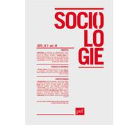 Sociologie 2025-1 Varia - Collectif - Puf - broché - Revue