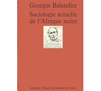 Sociologie actuelle Afrique noire