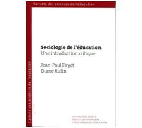 Sociologie De L'éducation - Une Introduction Critique