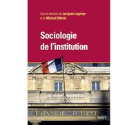 Sociologie de l'institution - Michel Offerlé - Belin - broché - Essai