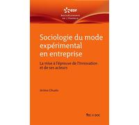 Sociologie du mode expérimental en entreprise La mise à l'épreuve de l'innovation et de ses acteurs - Jérôme Cihuelo - Technique Et Documentation - broché - Etude