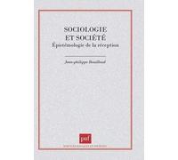 Sociologie et société. Épistémologie de la réception
