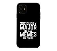 Sociologie Major by Day Memes by Night Sociologie Student Meme Coque pour iPhone 11