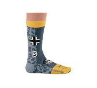 Sock Affairs Chaussettes aviateur Red Baron, Spitfire, BF109, P40 Flying Tigers - Idée cadeau pour les fans de l'aviation, 2 tailles, 36-40 et 41-46, BF109 Galland, 41-46