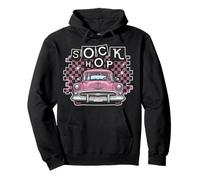 Sock Hop 50s Classic Car Nostalgia 1950s Greaser Sweat à Capuche