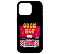 Sock Hop Rock and Roll Dance Retro Années 50 Party Doo Wop Rose Coque pour iPhone 16 Pro