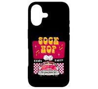 Sock Hop Rock and Roll Dance Retro Années 50 Party Doo Wop Rose Coque pour iPhone 17