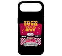 Sock Hop Rock and Roll Dance Retro Années 50 Party Doo Wop Rose Coque pour iPhone Air