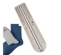 Sock Measurement Tool, Wooden Sock Ruler, Multifunctional Sock Gauge, Knitting Sock Size Tool, Portable Sock Sizing Ruler, Lightweight Sock Gauge, Sewing Project Sock Ruler, Beginner Knitting Tool