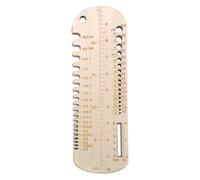 Sock Ruler for Knitting, Wooden Knit Crochet Sizer, Knitting Accessories | 10x3.39x0.2 inches Knitting Needle Gauge Needle DIY Weaving Tools for Knitted Socks Sewing Lovers Beginners Professionals