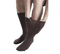 Sock Shop IOMI Footnurse - hommes et des femmes unisexe supplémentaire Breit Œdème Chaussettes en 4 tailles et 5 couleurs (43-45 Eur, Brun)