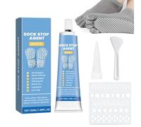 Sock Stop Adhésif antidérapant - 50 ml - Colle antidérapante pour chaussettes | Colle antidérapante en gel | Peinture transparente lavable pour chaussettes antidérapantes, tapis de bain et plus encore