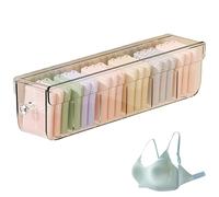 Sock Underwear Organizer | Effortless Clear Drawer Organizer Storage Boxes Dividers | Multifunctional Easy Access Storage Box For Space Saving Clothes, Panties, Socks, Wardrobe, Ties