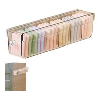 Sock Underwear Organizer - Hanging Transparent Storage Box, Wall Mounted Drawer Organizer, Multifunctional Socks Organizers Self | Space Saving Storage For Panties, Wardrobe, Socks, Underwear, Ties