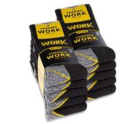 sockenkauf24 10 paires Chaussettes de Travail Thermiques WORK (39-42)