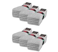 sockenkauf24 Lot de 10 | 20 | 30 Paires de Chaussettes de Sport, de Tennis, de Travail Homme Femme Coton 10100 (39-42 30 Paires Gris Clair)