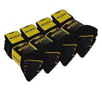 Sockenkauf24 Lot de 20 paires de chaussettes de travail - Noir - 39/42