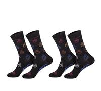 Sockenversandhandel Femmes I Garçons I Filles I Hommes I Chaussettes femmes I Chaussettes hommes I Chaussettes amusantes I Chaussettes rigolotes I Chaussettes (2 paires) I amusantes colorées I Coton I