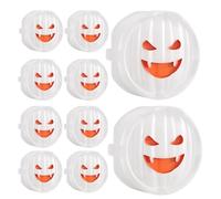 Socket Covers - 10X Ghost Smile Electric Outlet Cover | Plug Socket Covers | Pumpkin Plug Protectors | Halloween Baby Socket Cover | Home Safety Plugs Protector Guard | Child Proof Safety Caps