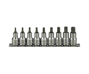 Socket et jeu de bits Teng Tools M1213TX; TORX; 1/2''; 9 unités