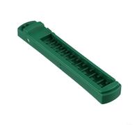 Socket Organizer Rail 1/4 3/8 1/2 Inch Drive Green ABS Green ABS Socket Holder Rail for 1/4 3/8 1/2 Dr Sockets Mechanic Socket Storage Clip for 1/4 3/8 1/2 Inch Tools Socket Organizer (Short 12.7mm)