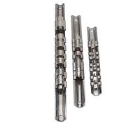 Socket Organizer Set, Stainless Steel 8 Positions Socket Rack Storage Rail Tray Holder Tool Stand Shelf Organizer, 1/4, 3/8 and 1/2 inch