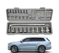 Socket Set - Mechanic Repair Hand Tool Kit with Storage Case,