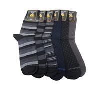 Socks Milano Lot de 6 paires de chaussettes pour homme Coupe chaude 100% coton Fabriqué en Italie Doux - - taille unique