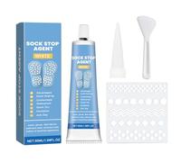 Socks Stop Non-slip Set, Sock Stopper, 50ml Soft Glue, Anti-Slip Rubber with Scraper Quick Application Strong Grip Waterproof Fabric Paint Quick-Drying for Bath Mats & More