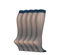 SockShop 15 Denier de mi-bas de femmes 5 Paire Marine 37-42