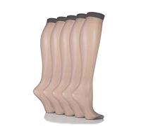 SockShop 15 Denier de mi-bas de femmes 5 Paire Mid Grey 37-42