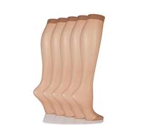 SockShop 15 Denier de mi-bas de femmes 5 Paire Noisette 37-42