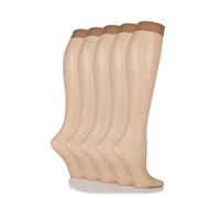 SockShop 15 Denier de mi-bas de femmes 5 Paire Nu 37-42