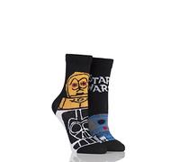 SockShop Enfants 2 Paires Star Wars R2-D2 et C-3PO Chaussettes 23-26