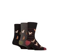 SockShop Gentle Grip Homme Fun Feet Chaussettes Paquet de 3