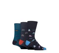 SockShop Gentle Grip Homme Fun Feet Chaussettes Paquet de 3