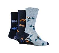 SockShop Gentle Grip Homme Fun Feet Chaussettes Paquet de 3 Nés libres 39-45