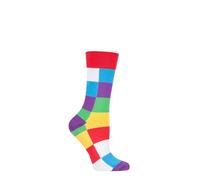 SockShop Homme Femme et Gamins l' amitié Vendredi avec Elmer Patchwork Chaussettes en bambou Paquet de 1 Multicolore 37-41 Femme