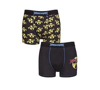 SockShop Hommes Megadeth Exclusif à Coffret Cadeau Rock Classique Lourd Métal Boxer caleçon Paquet de 2 Noir L