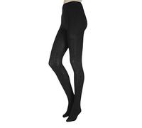 SockShop Mesdames 1 Paire brossé intérieur Bambou Collants Noir Mi/grandes
