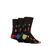 SockShop RHS Royal Horticultural Society Homme Chaussettes - RHS x Gentle Grip À motifs, Coton Chaussettes, Cadeau pour les jardiniers, Taille 39-45 3 Paires Légumes 39-45
