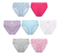 SOCKSVILLE Lot de 7 culottes fille en coton | Animal, Licorne, Fée, Ballerine, Multi Couleurs | Mélange doux | Pantalons confortables et respirants pour filles, culottes, école, tous les jours | 2-3,