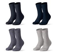 SockTailor Chaussettes courtes pour homme en coton mousseline, élégantes respirantes, alternatives au fil d'Écosse, 4 paires de couleur unie et fantaisies, chaussettes d'été pour homme 41-46